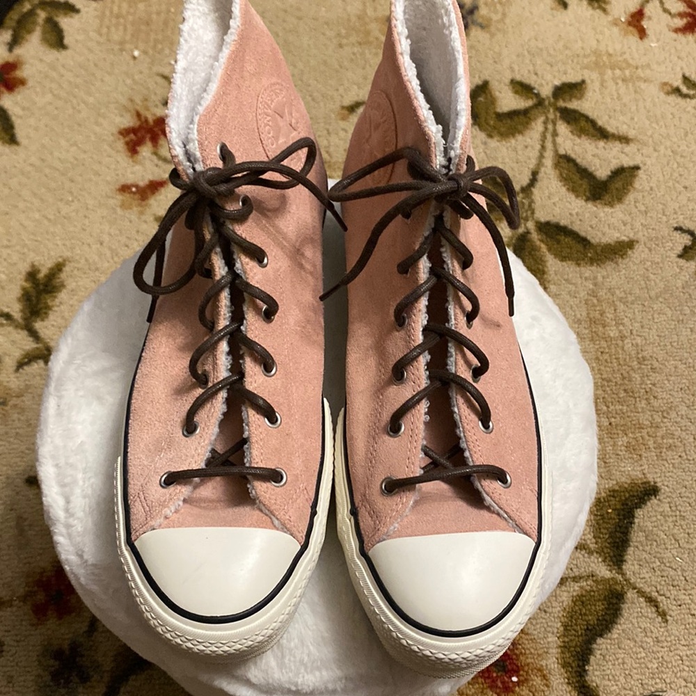 Converse womens Sherpa Chuck Taylor All Star Platform high top sneaker